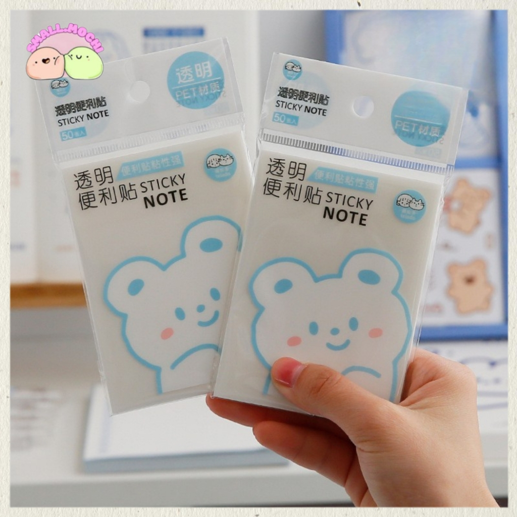 

1 Pack Sticky Notes Transparan Memo Notes Girl Sticky Notes Mini Book Memo Notes Batik Best Seller TLD32
