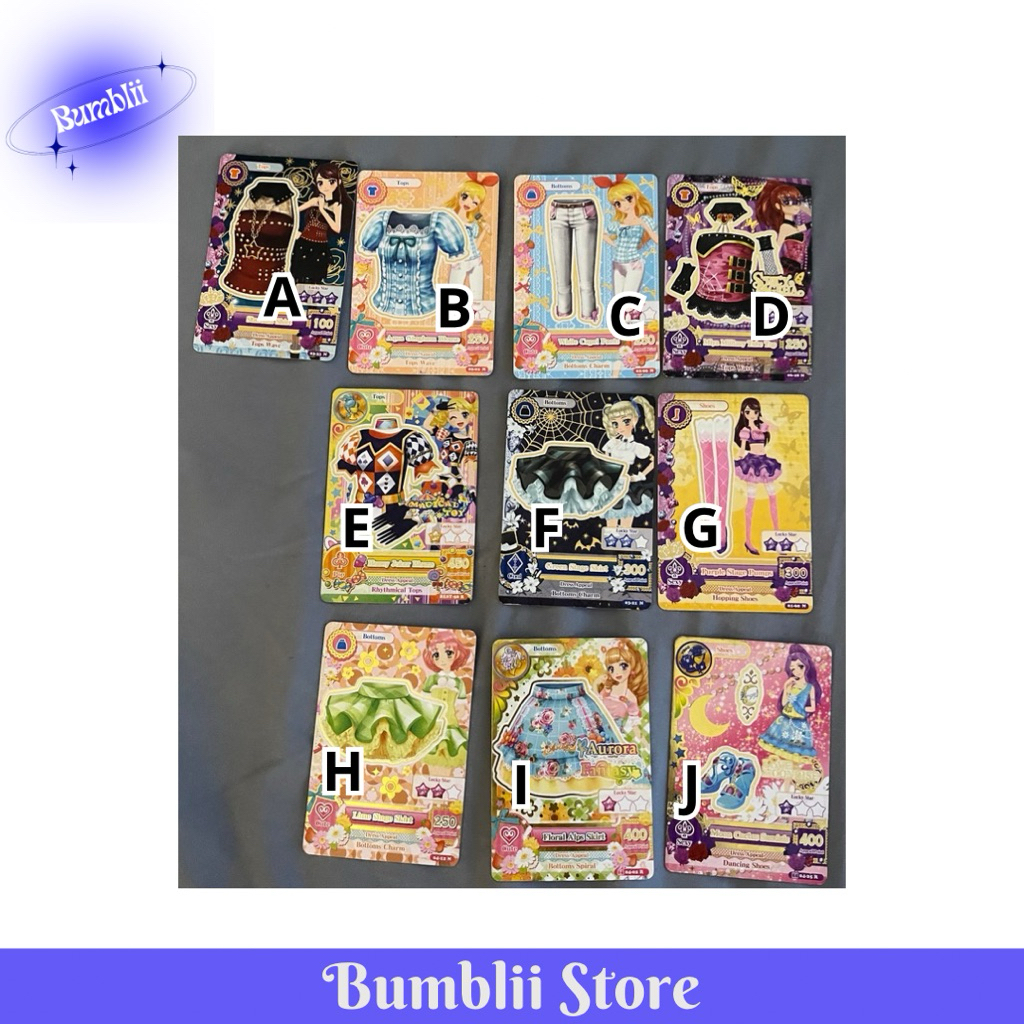 [BANDAI] KARTU AIKATSU ORIGINAL FROM THE MACHINE RAN BASIC YURIKA SAKURA RARE ZODIAC MARIA MIZUKI VI