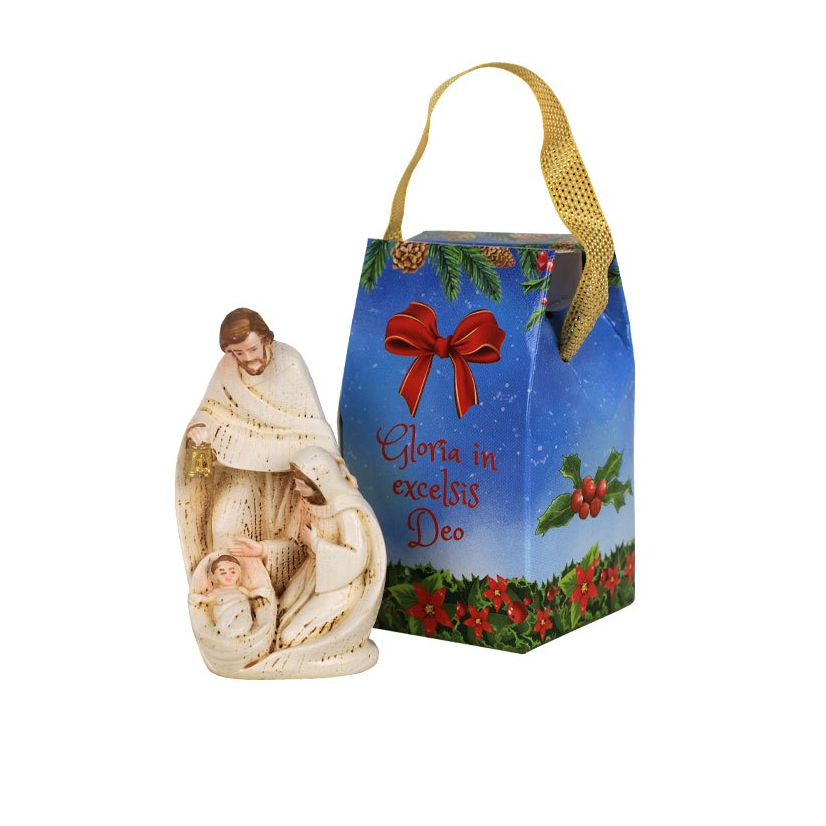 Italy - Patung Keluarga Kudus Palungan 8,5 cm