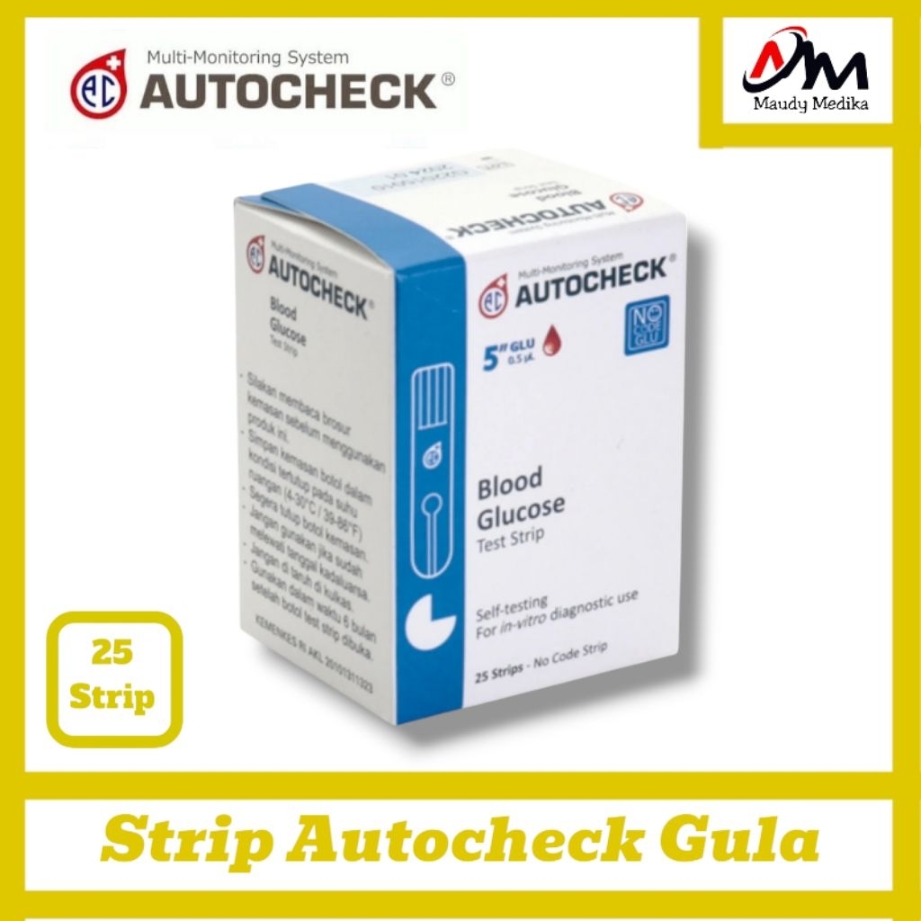 Strip Autocheck Gula   Strip Isi Ulang Autocheck Gula