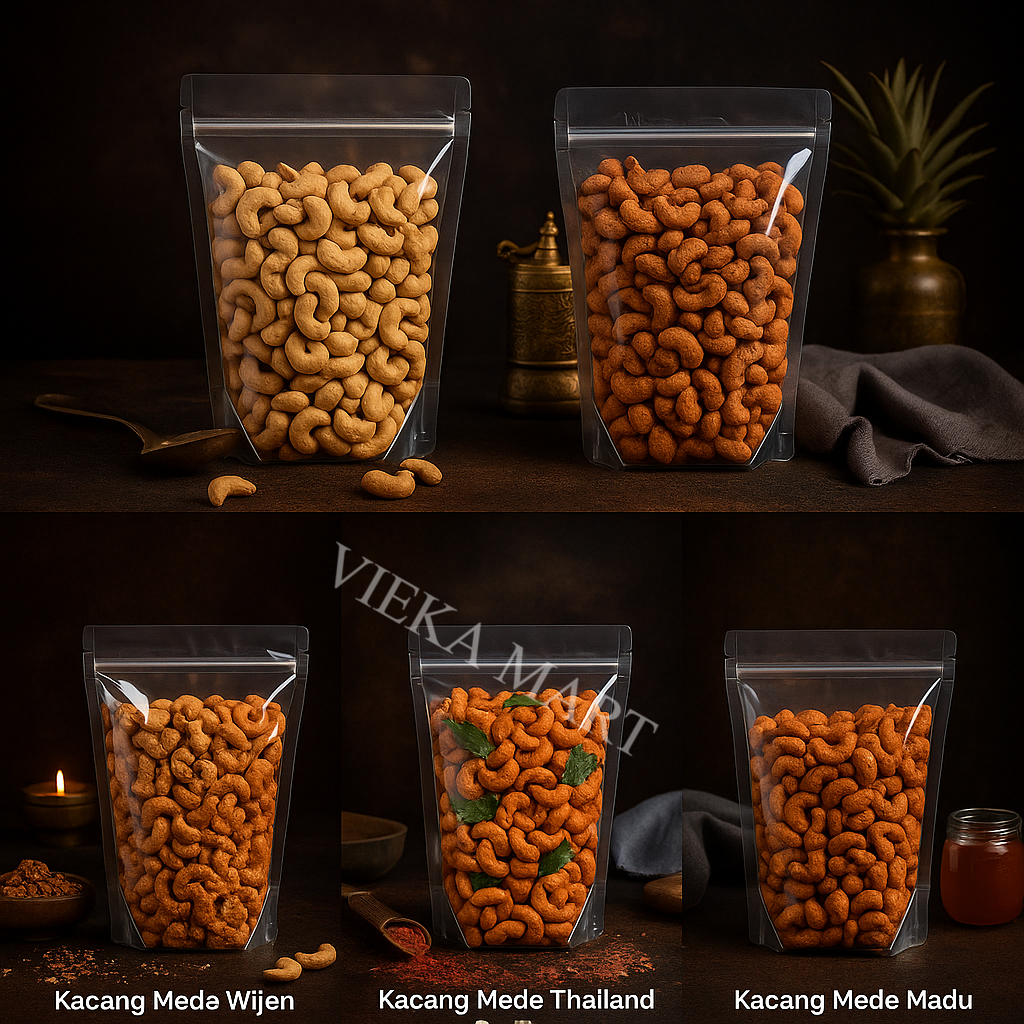 

Kacang Mede 500g Premium / Kacang mede ori, madu, wijen, crispy ori, crispu pedas / Kacang Mede Premium
