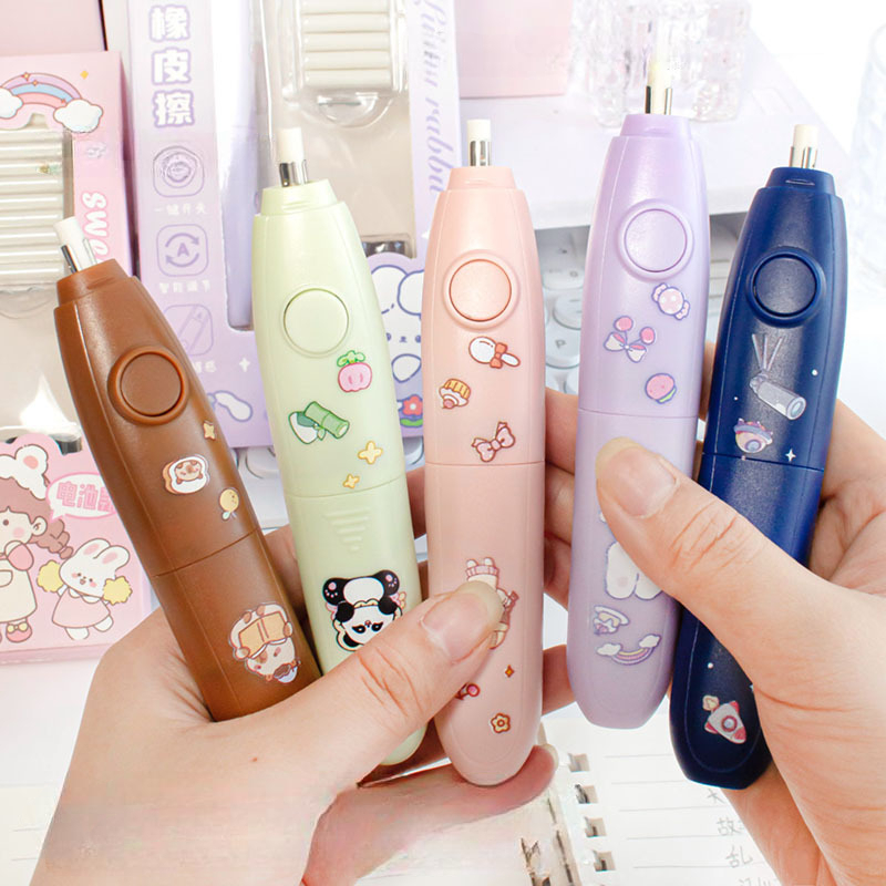 

batamall - PENGHAPUS PENSIL OTOMATIS IMPORT PREMIUM KARAKTER KARTUN LUCU #ST164 AUTOMATIC ERASER PENGHAPUS PENSIL ELEKTRIK ANAK SEKOLAH CAPYBARA PANDA BUNNY RABBIT ASTRONOUT
