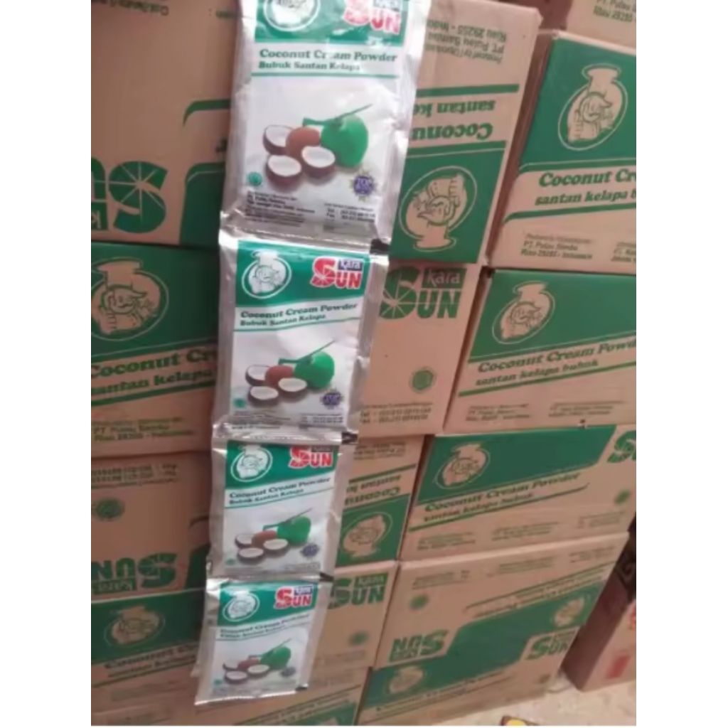 

santan sun kara bubuk 1 renceng isi 10 pcs