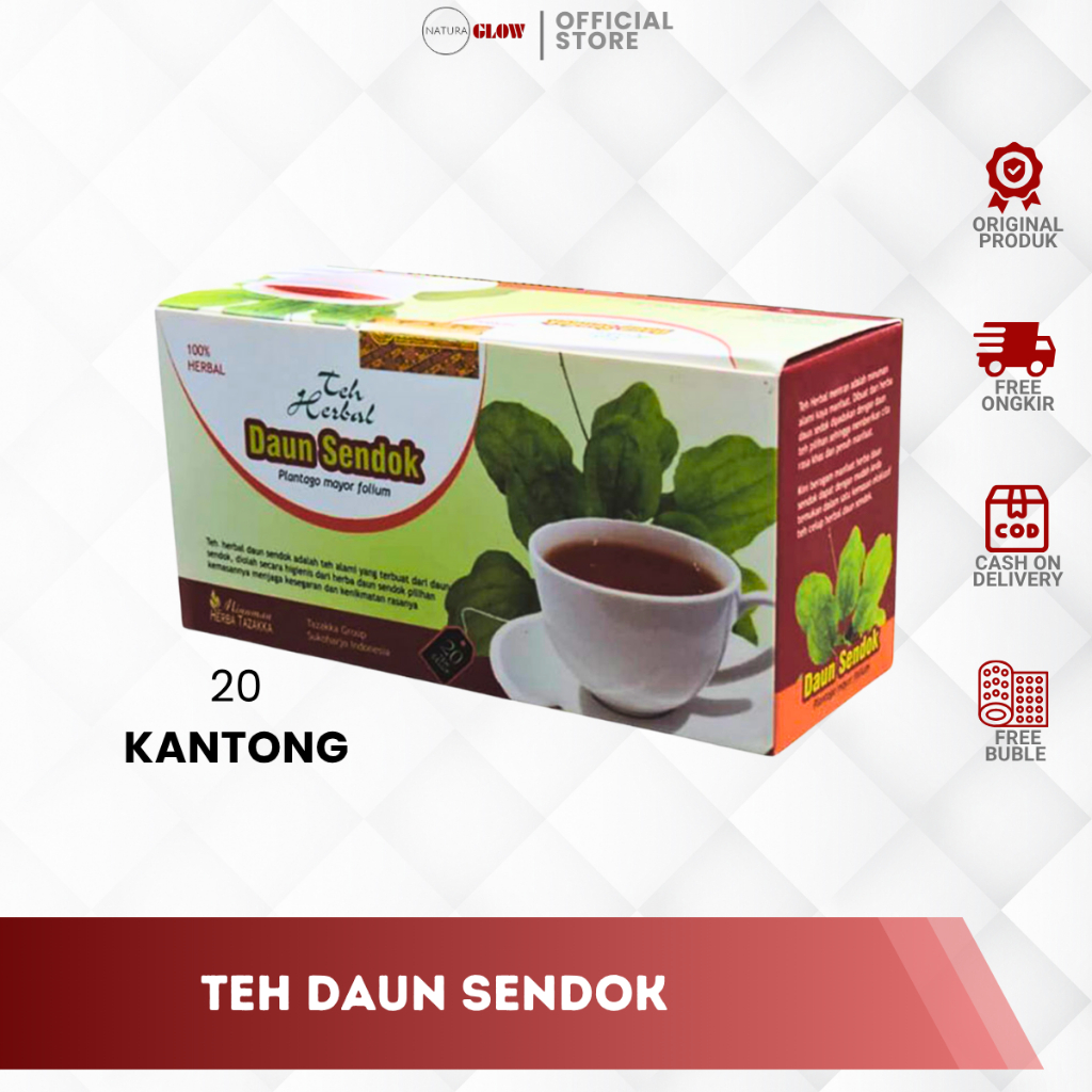 

TEH CELUP DAUN SENDOK TAZAKKA - redakan batuk & radang tenggorokan | bantu atasi batu ginjal & bronkitis | teh herbal saluran napas | original 100%