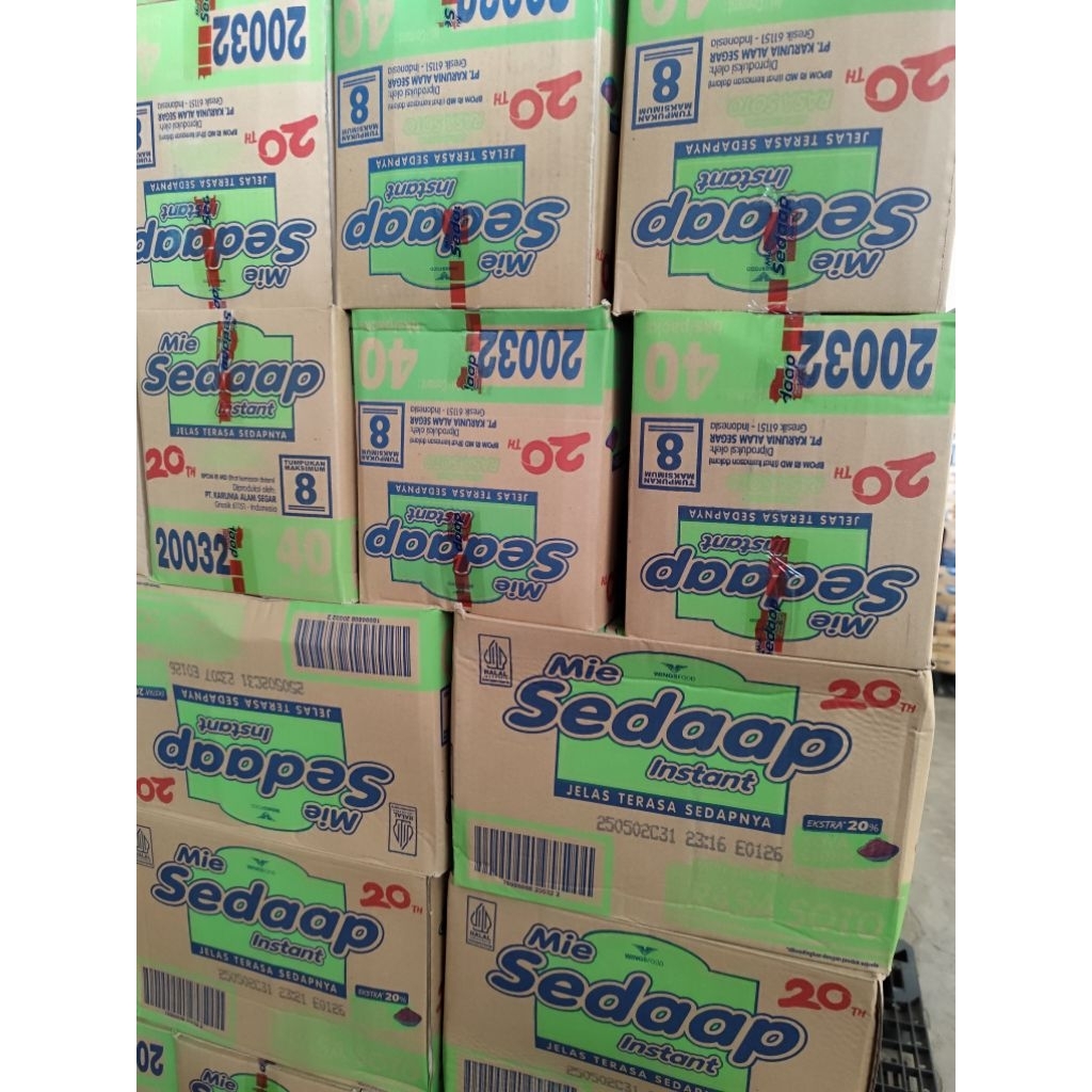 

Mie sedaap soto 2 karton