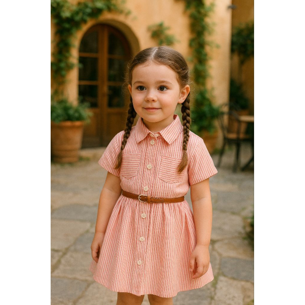 DRESS ANAK PEREMPUAN OUTFIT KOREA USIA 1-12 TAHUN | BAJU KEMEJA ANAK PEREMPUAN