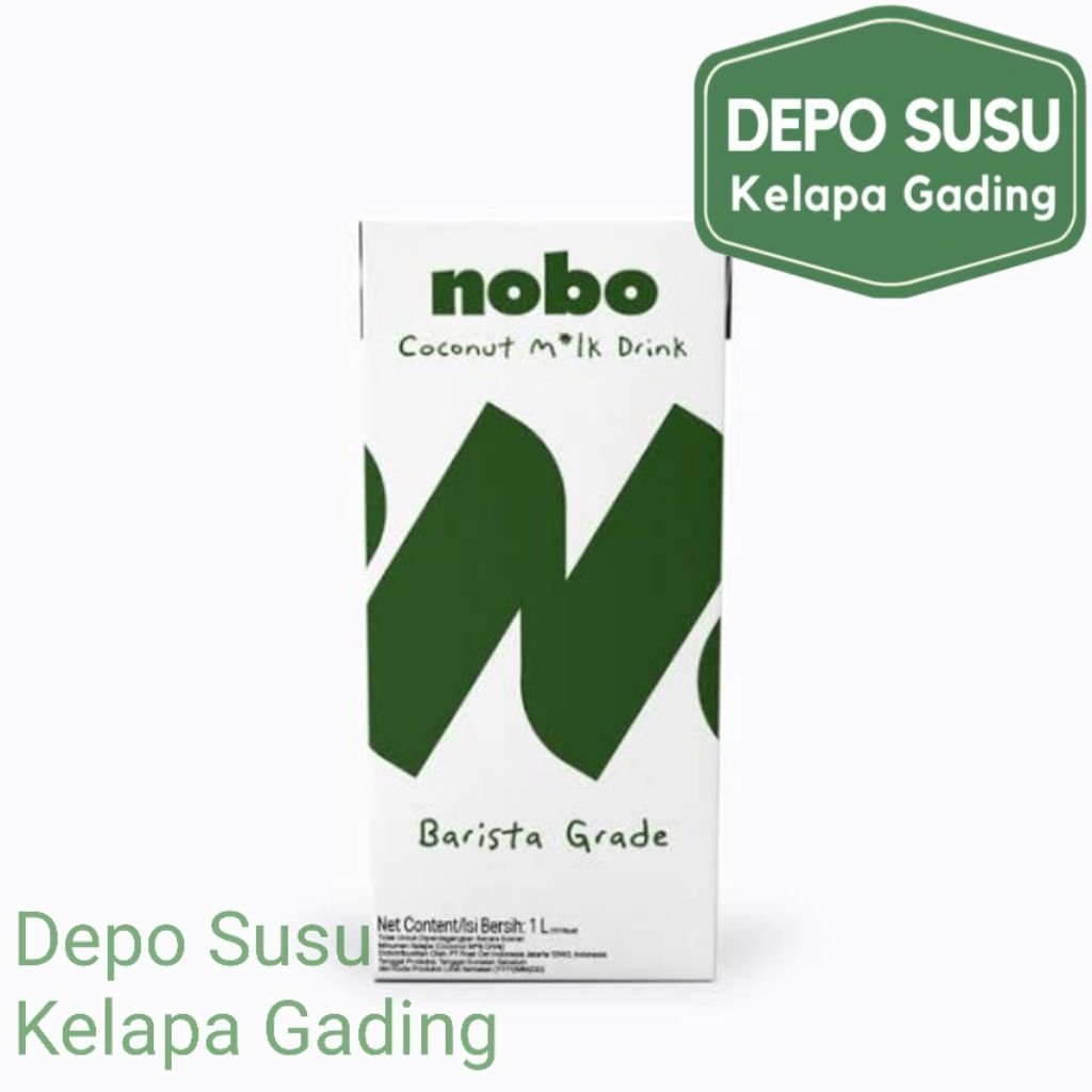 

Nobo Coconut Milk 1000ml Barista Grade Drink | 1L 1 Liter Baristas Barista's Non Dairy Plant Based Creamy Electrolyte Creamy Delicious Lactos Free Depo Susu Kelapa Gading