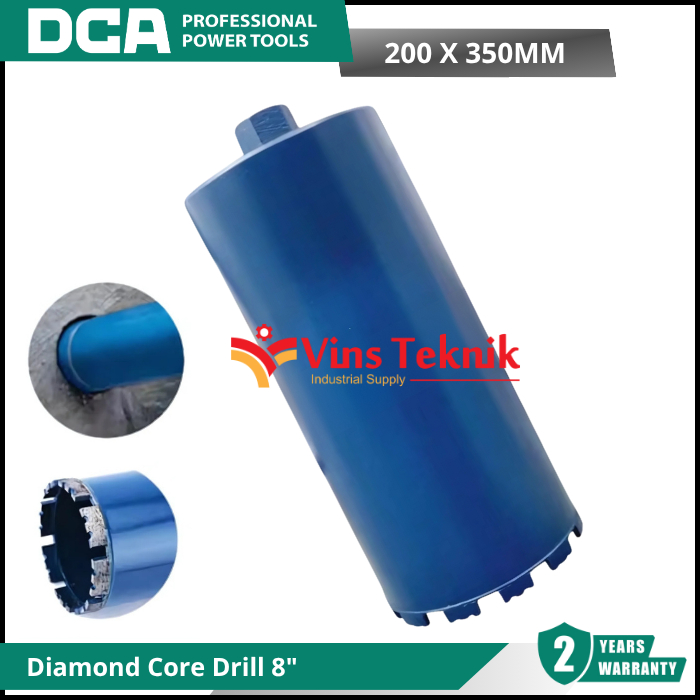 Core Drill Mata Koring Mata Coring Bor Beton 8" DCA 200X350MM