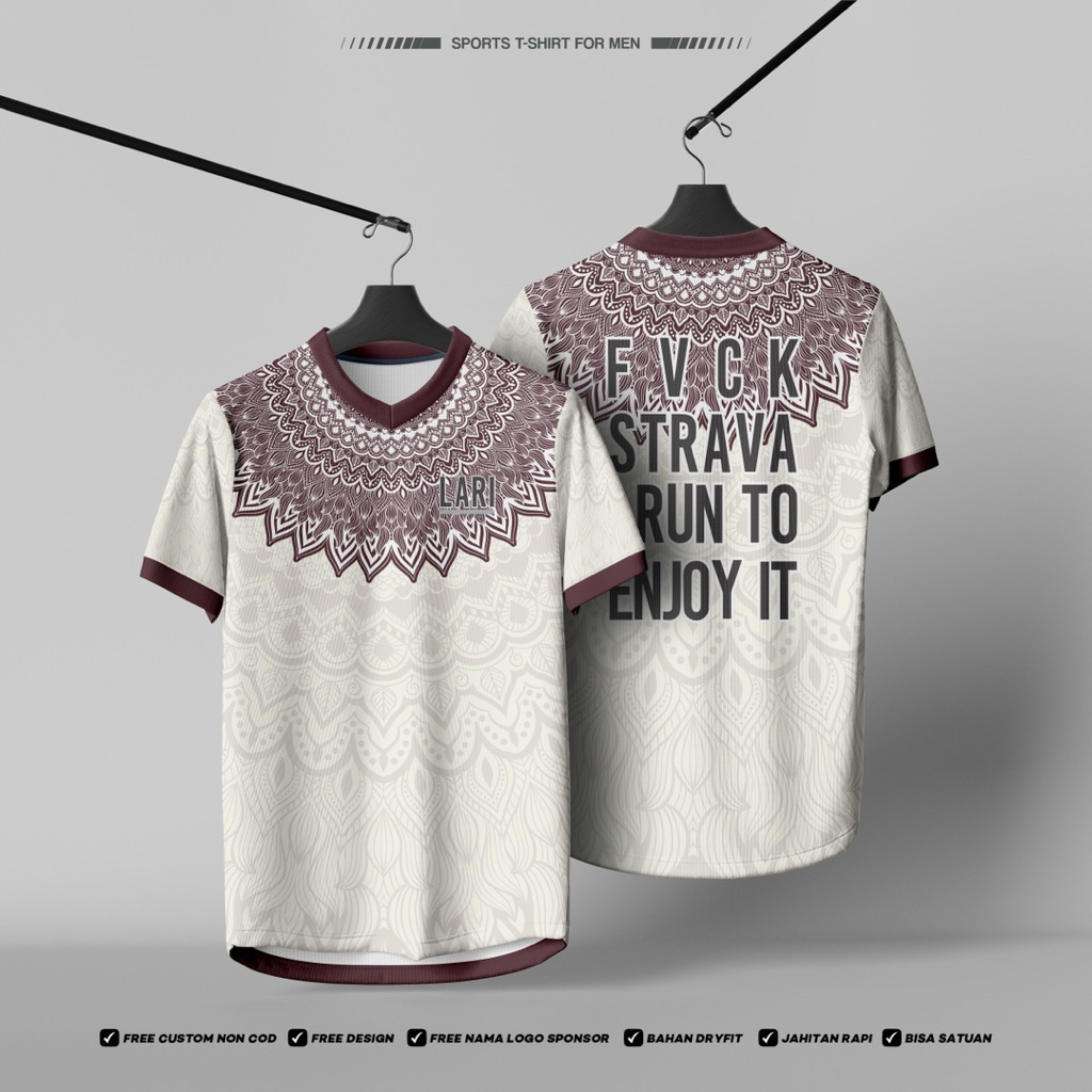 JERSEY RUNNING STRAVA MOTIF NEW FREE NICKNAME