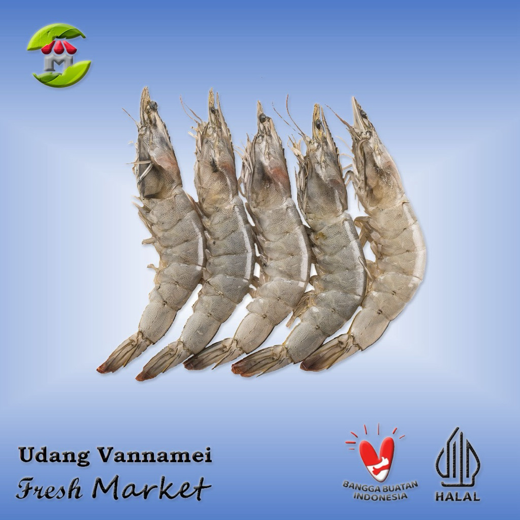 

[BOGOR] Udang Vannamei Utuh Pack 450gr - 500gr