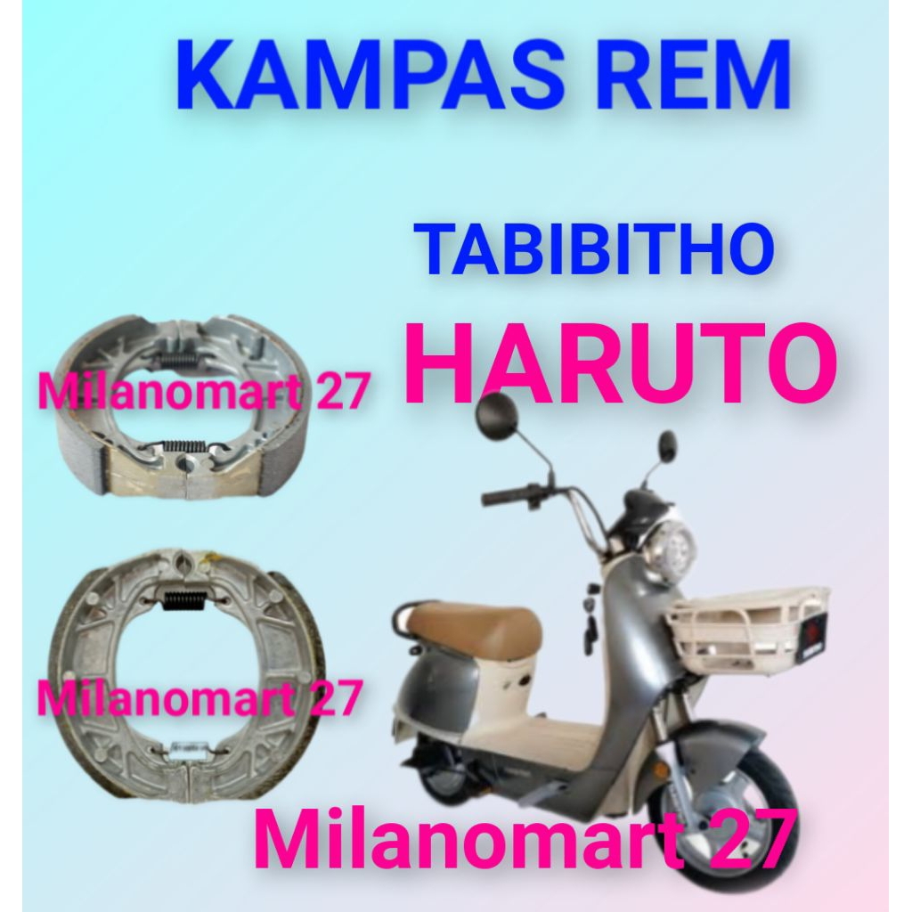 kampas rem TABIBITHO HARUTO kampas rem sepeda listrik tabibitho haruto