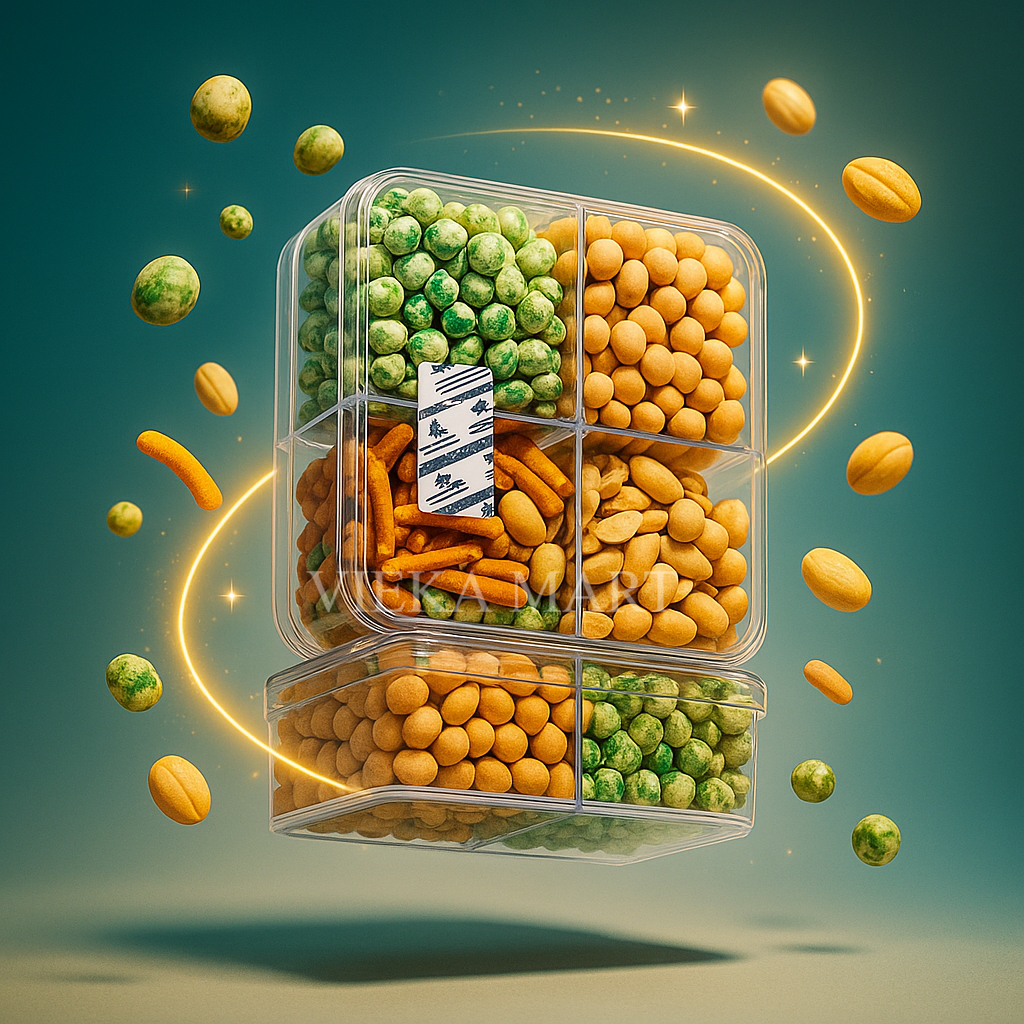 

Paket Kacang Mix Toples 4 sekat