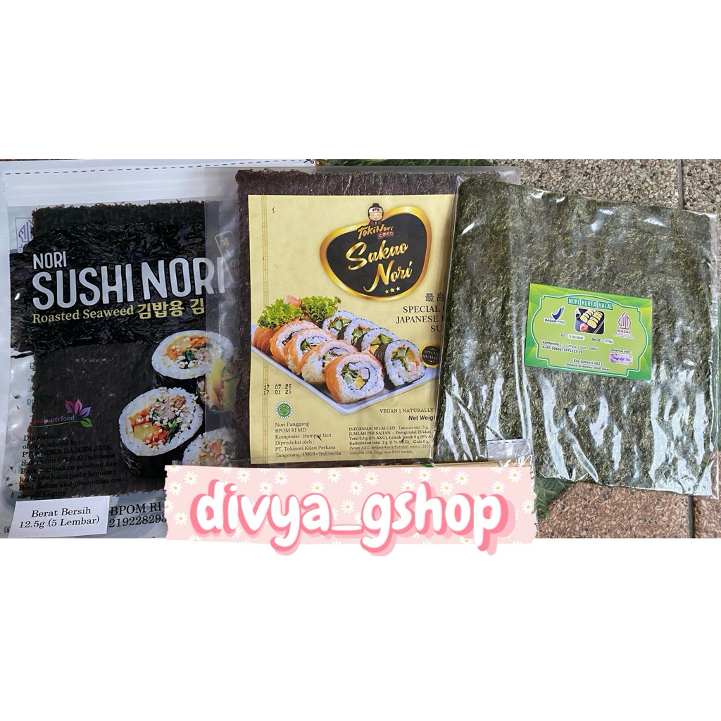 

[ PROMO ] Nori sushi isi 5 lembar halal sushi nori java sakao korea murah bahan sushi kimbap bento rumput laut