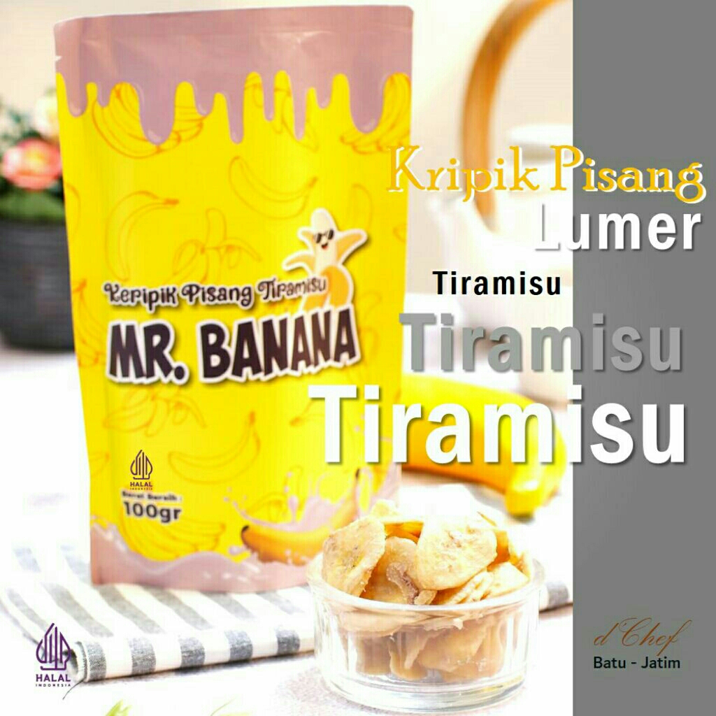 

Keripik Pisang Tiramisu Mr. Banana d'Chef