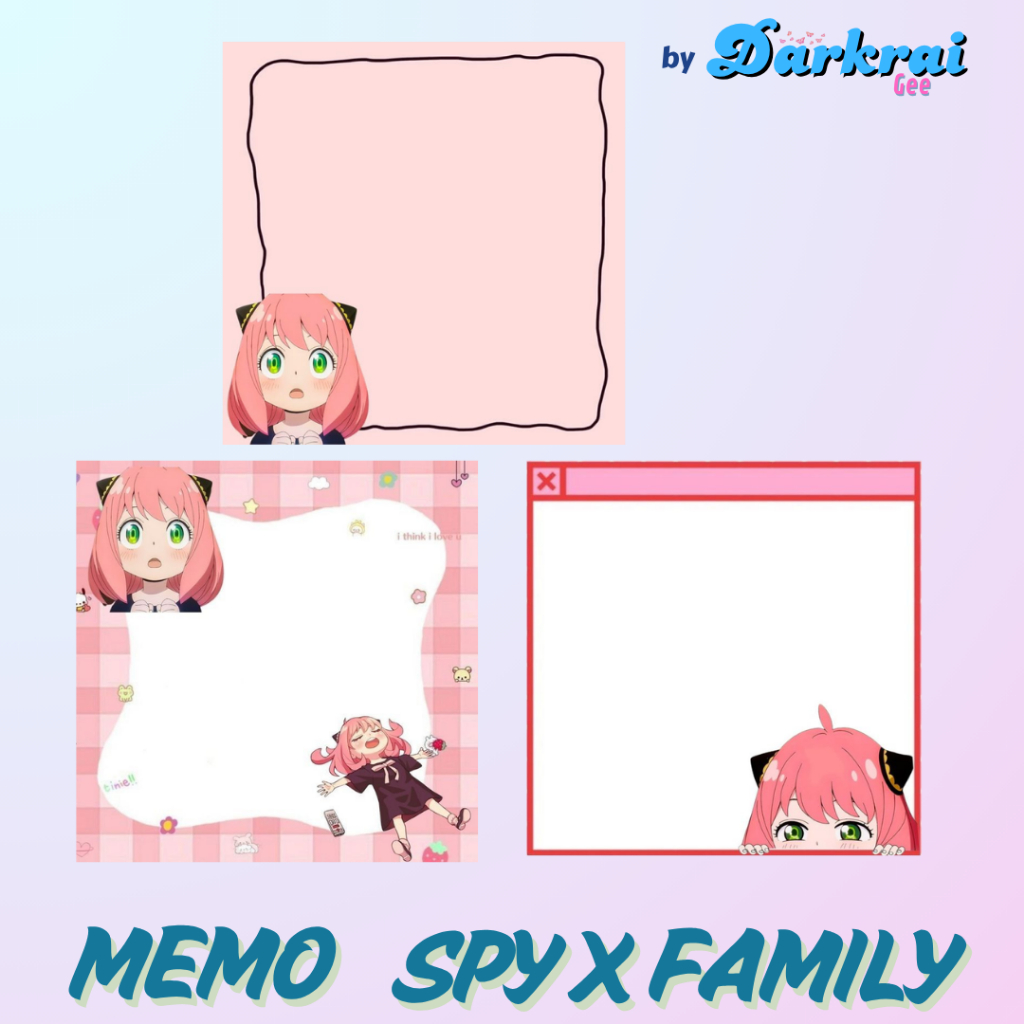 

DarkraiGee - Memo / Notes / Catatan Anime SPY x Family Anya