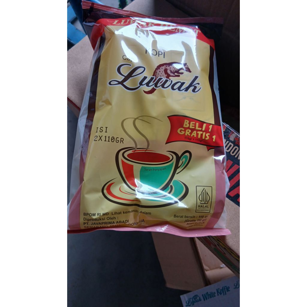 

kopi luwak super hemat 1pax isi 2 @110gr