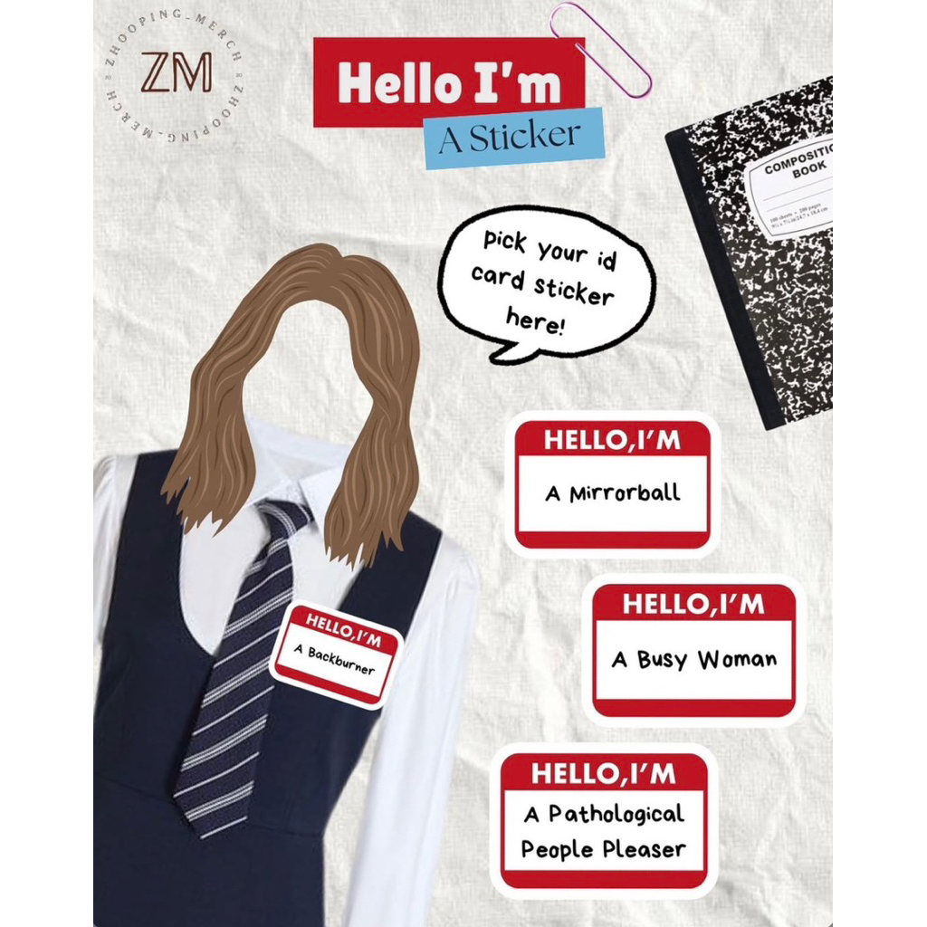 

HELLO I’M a sticker (TAYLOR SWIFT, SABRINA CARPENTER, NIKI)