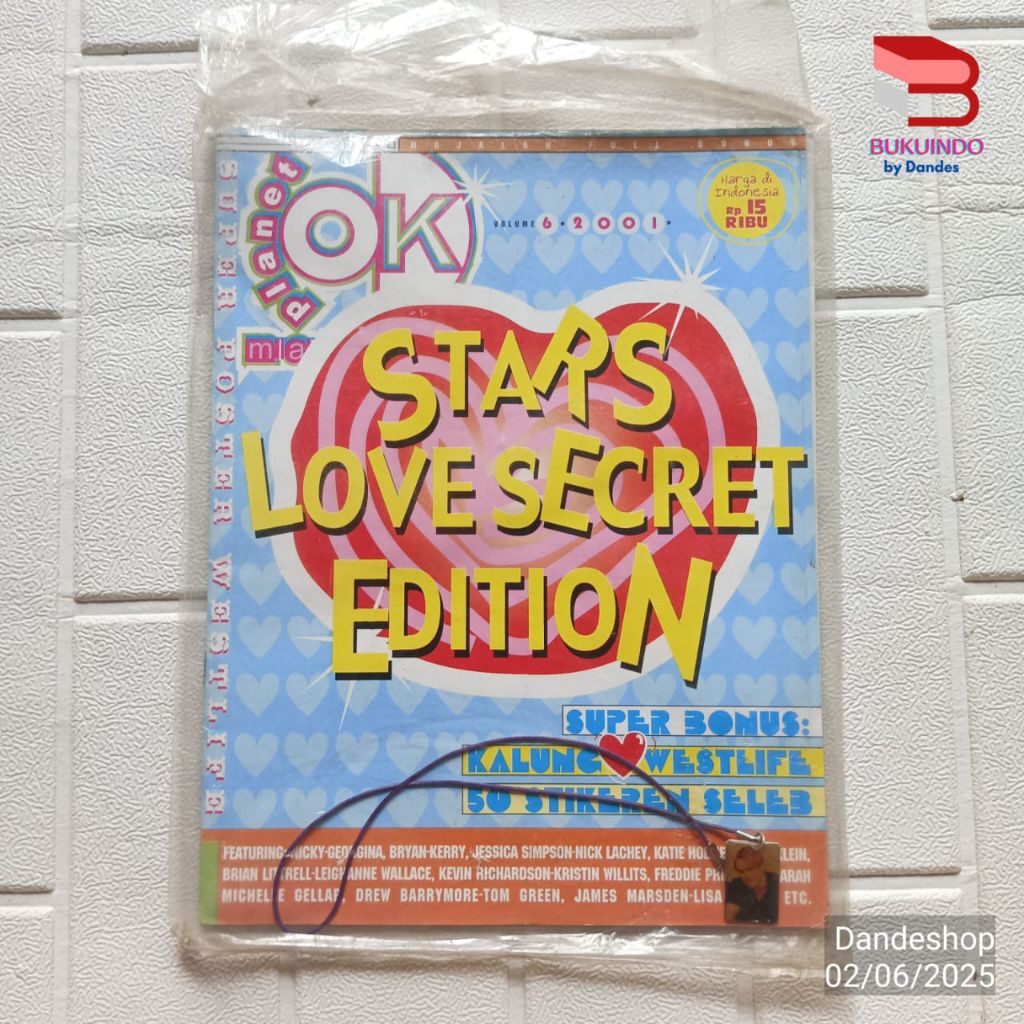 Majalah Planet OK Stars Love Secret Edition Bonus Poster +Kalung Westlife