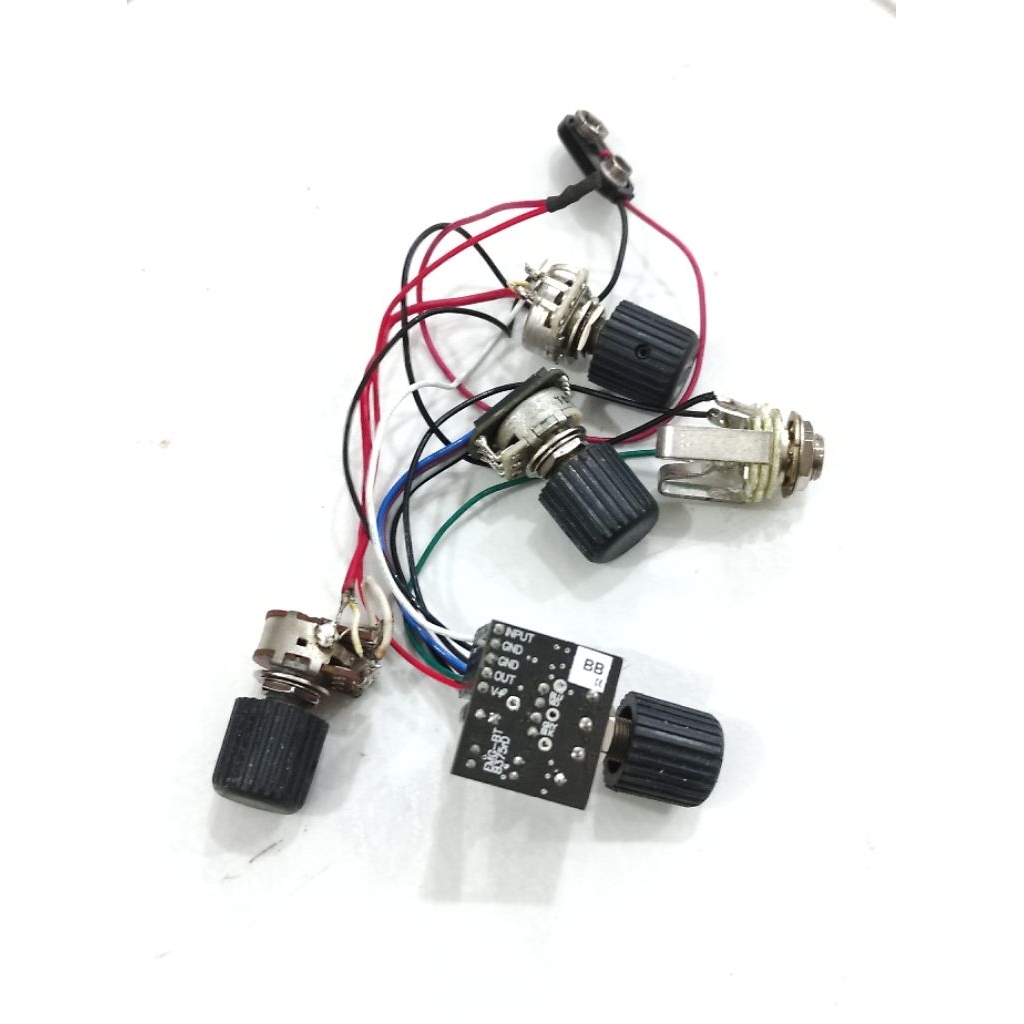 preamp bass EMG 2 band BTS set tinggal pasang