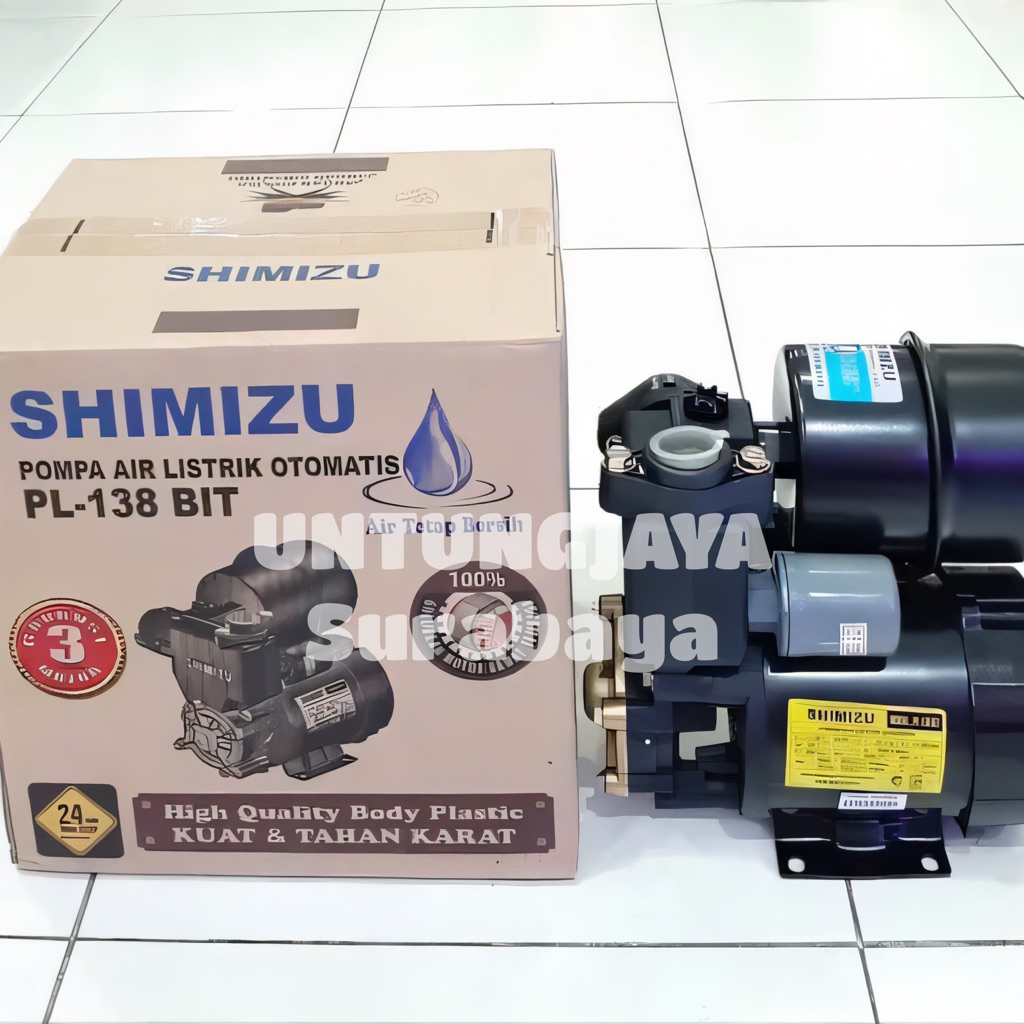 POMPA SHIMIZU PL 138 BIT / POMPA AIR SHIMIZU PL138BIT / POMPA AIR SHIMIZU SUMUR DANGKAL OTOMATIS PL 