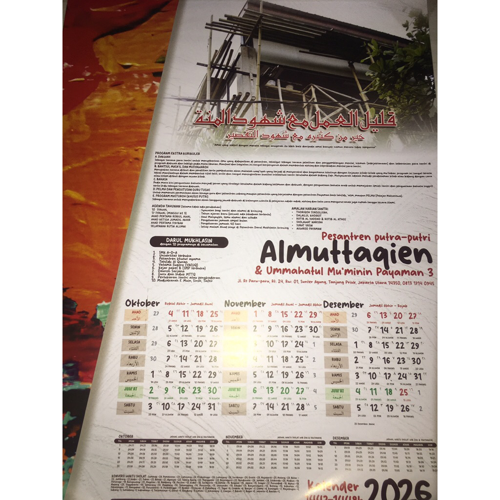 

kalender pondok 2026