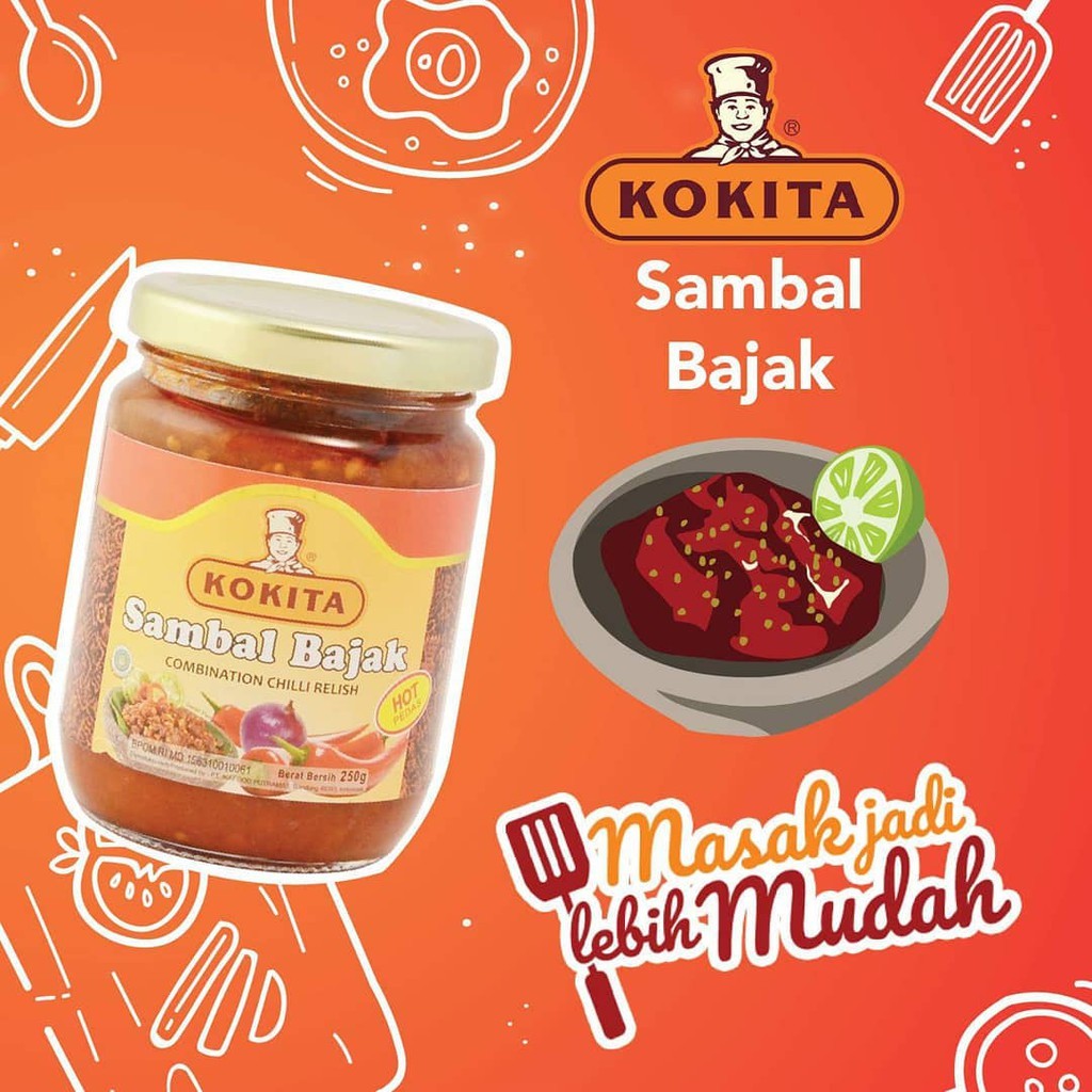 

Kokita Sambal Bajak HOT 200gr