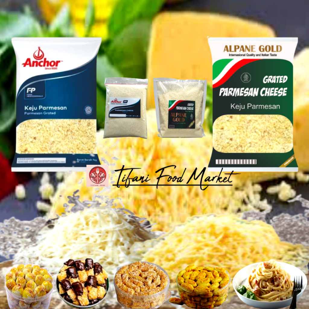 

[Bundling 2pcs] Parmesan Cheese Anchor + Alpane Gold Repack 250gr / Keju Parmesan