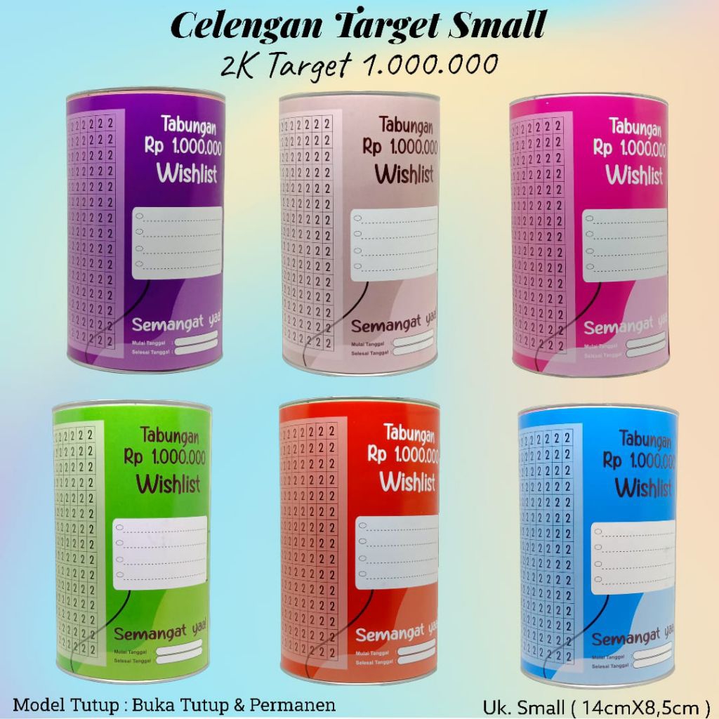 CELENGAN TARGET VIRAL Celengan Target Small Buka Tutup Dan Permanen Celengan Target Murah Celengan T