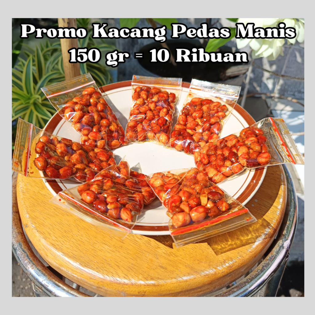 

PROMO 5 PCS Kacang Balado - Rasa Pedas Manis Gurih - Camilan Kacang