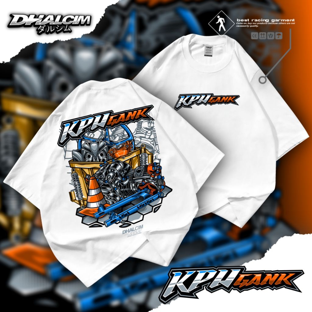 KAOS DISTRO KPH GANK FUL DESIAN COTTON 24S TEBAL, KAOS KPH GANK, KOAS KPH ENGINE RACING, KAOS DISTRO