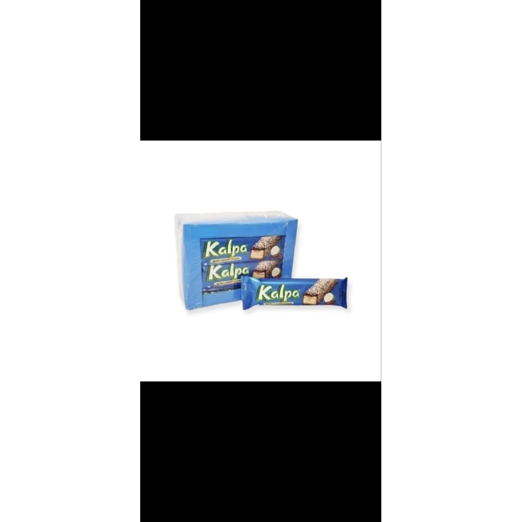 

Kalpa Wafer Cokelat Kelapa 1 box isi 12 pcs