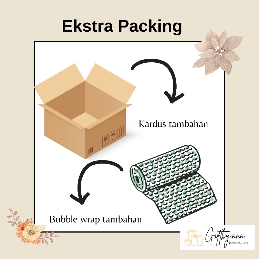 

EXTRA PACKING (kardus dan bubble wrap)