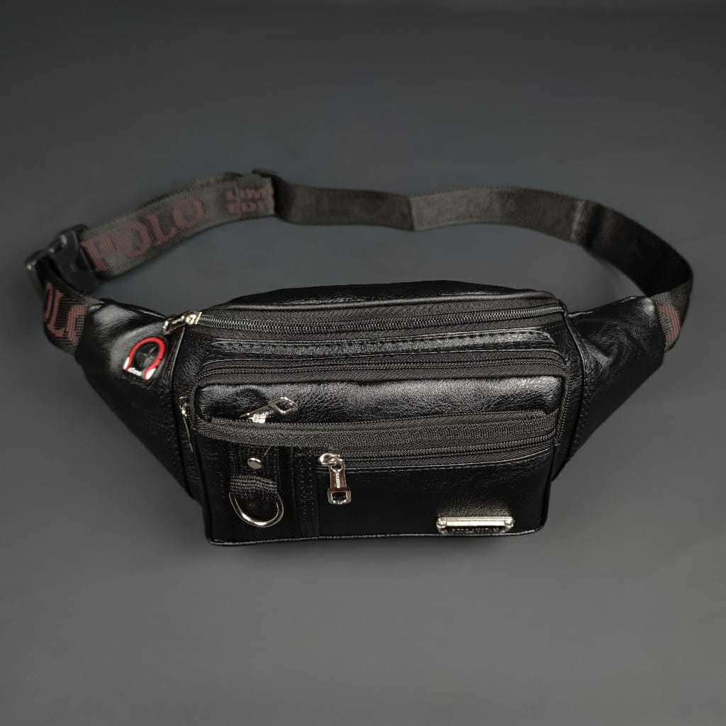Tas pinggang kulit pria - Tas Pria Wanita Waistbag Kulit PU Tas Pinggang Selempang Bahu Terlaris