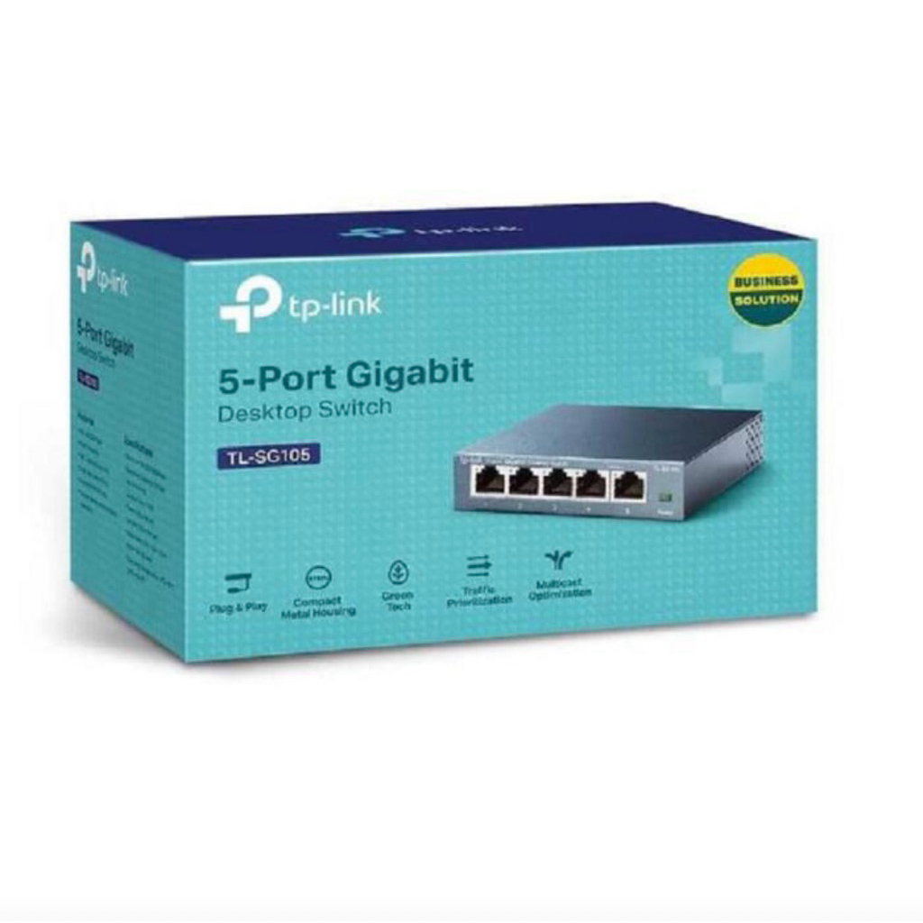 TP-Link TL-SG105 | 5 Port Gigabit Switch | Ethernet Unmanaged Switch | Plug & Play | Wall Mounting -