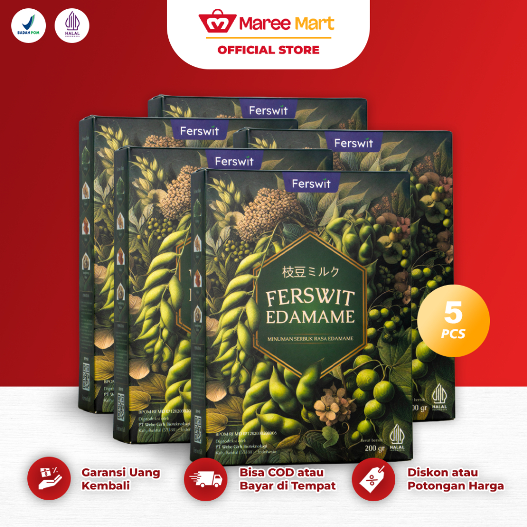 

Ferswit Susu Edamame Jepang 200 Gram Untuk Tulang & Sendi 5 Box