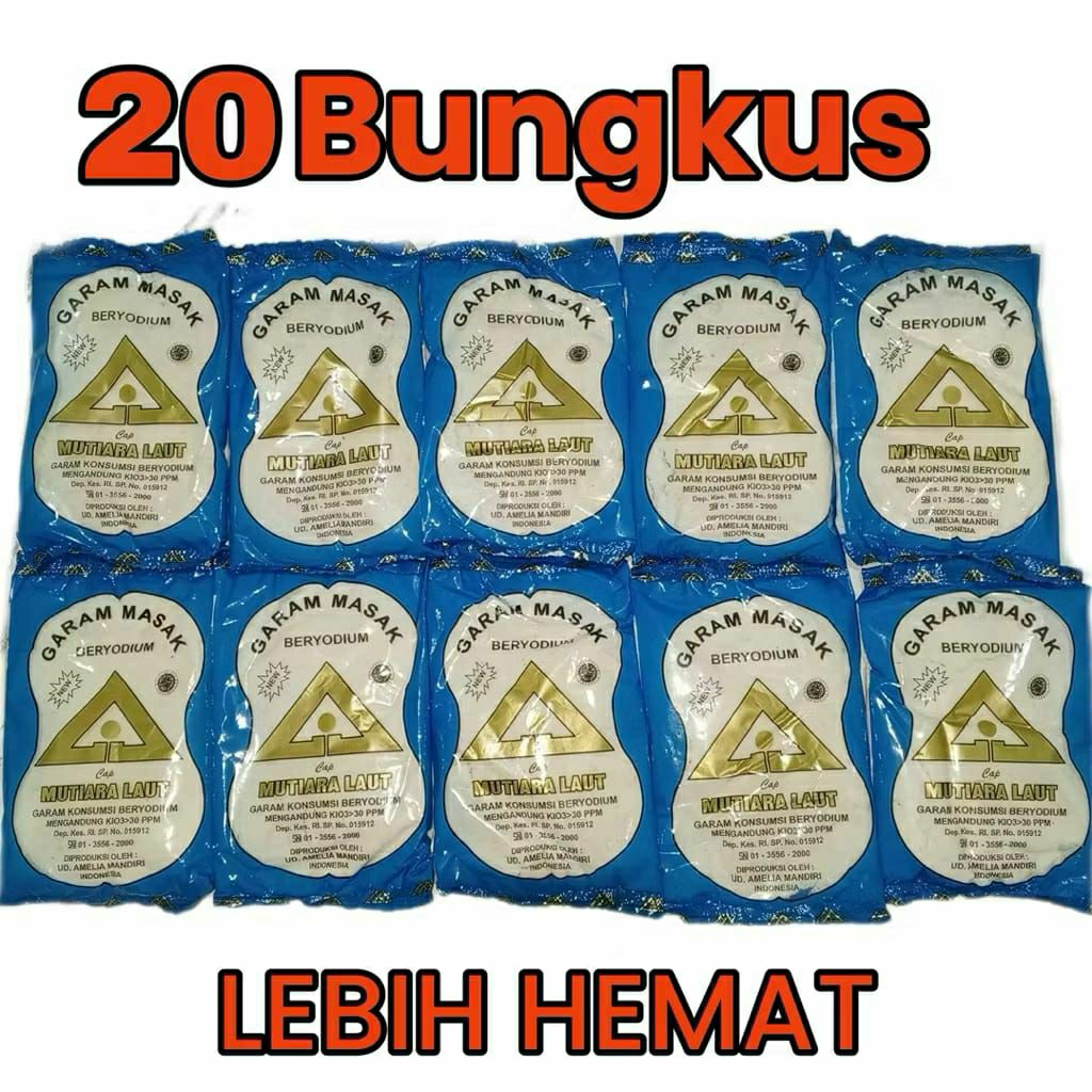 

20 Pcs Garam Masak Dapur Cap Segitiga Mas Beryoudium Salt Himalaya