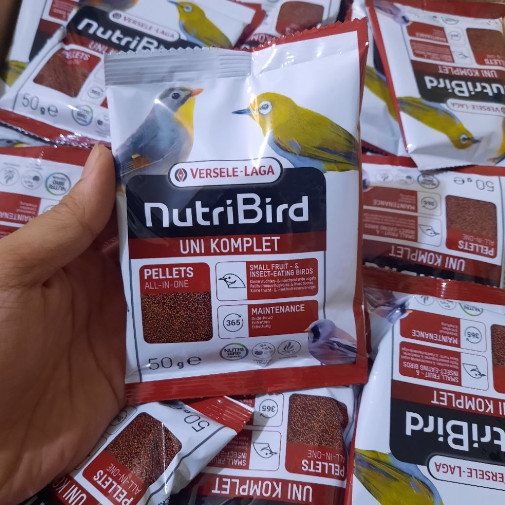 NUTRIBIRD VERSELE LAGA UNI KOMPLET 50GR VOER KASAR PLECI ROBIN