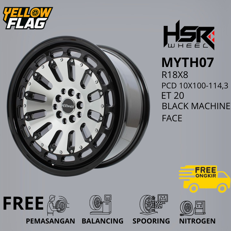 VELG MOBIL RACING RING 18 PCD 5X100-114,3 UNTUK XTRAIL, OUTLANDER RUSH TERIOS MYTH07 HSR SUPER SALE