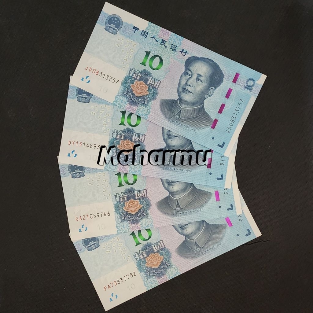 China Yuan Uang Asing Kuno 10 Yuan New Series