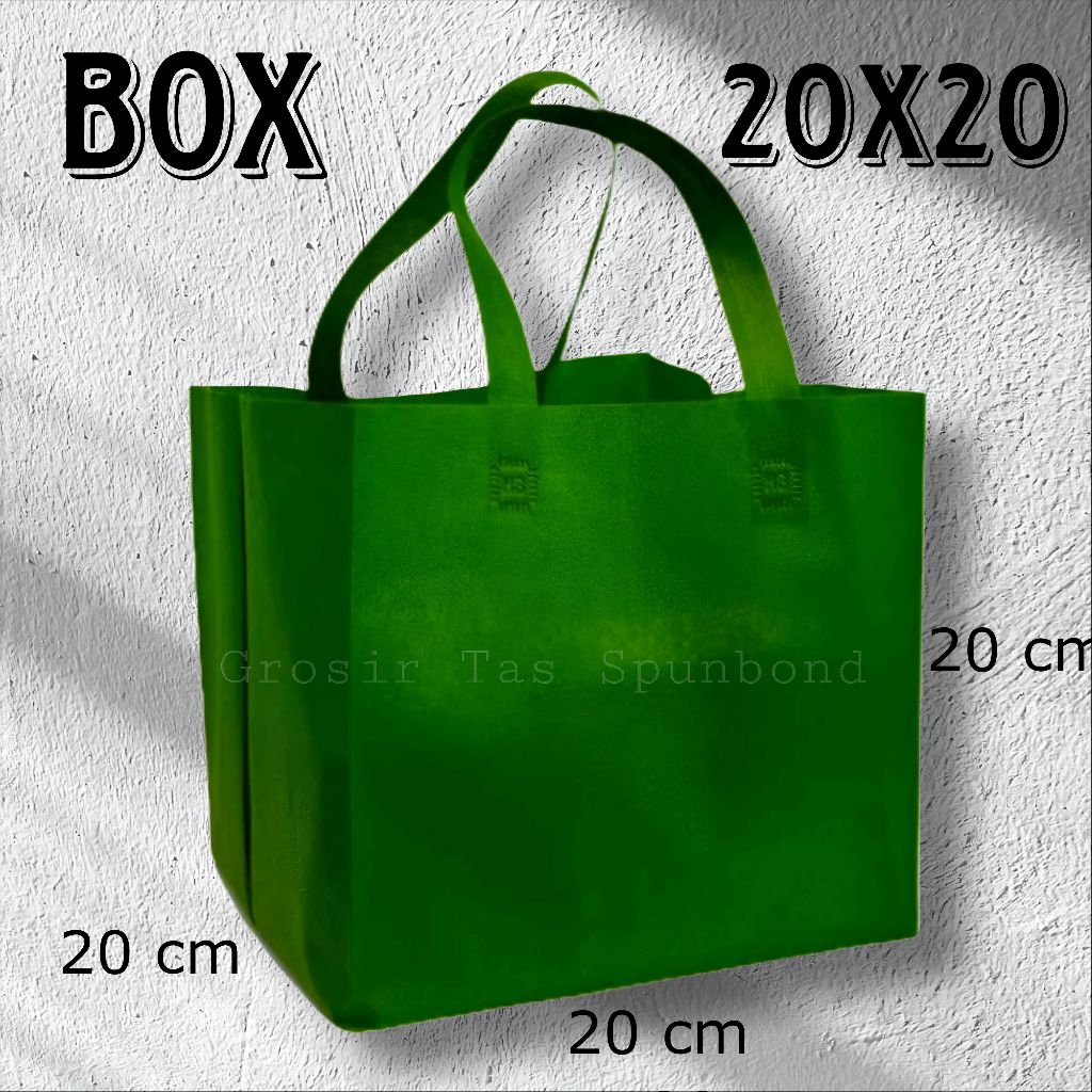 

Tas Spunbond Goodie Bag Box Dus 20x20 Tas Berkat Hajatan