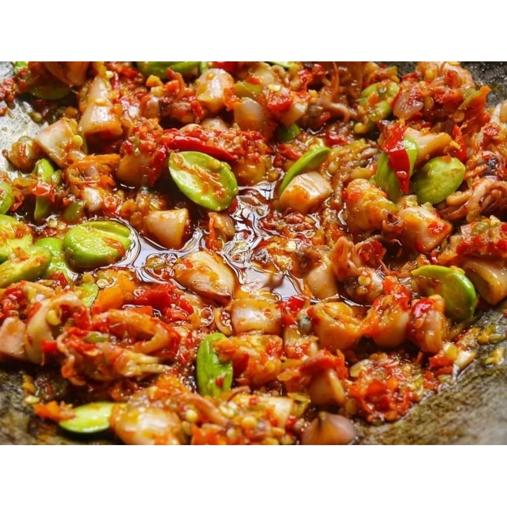 

Sambal balado Cumi pete
