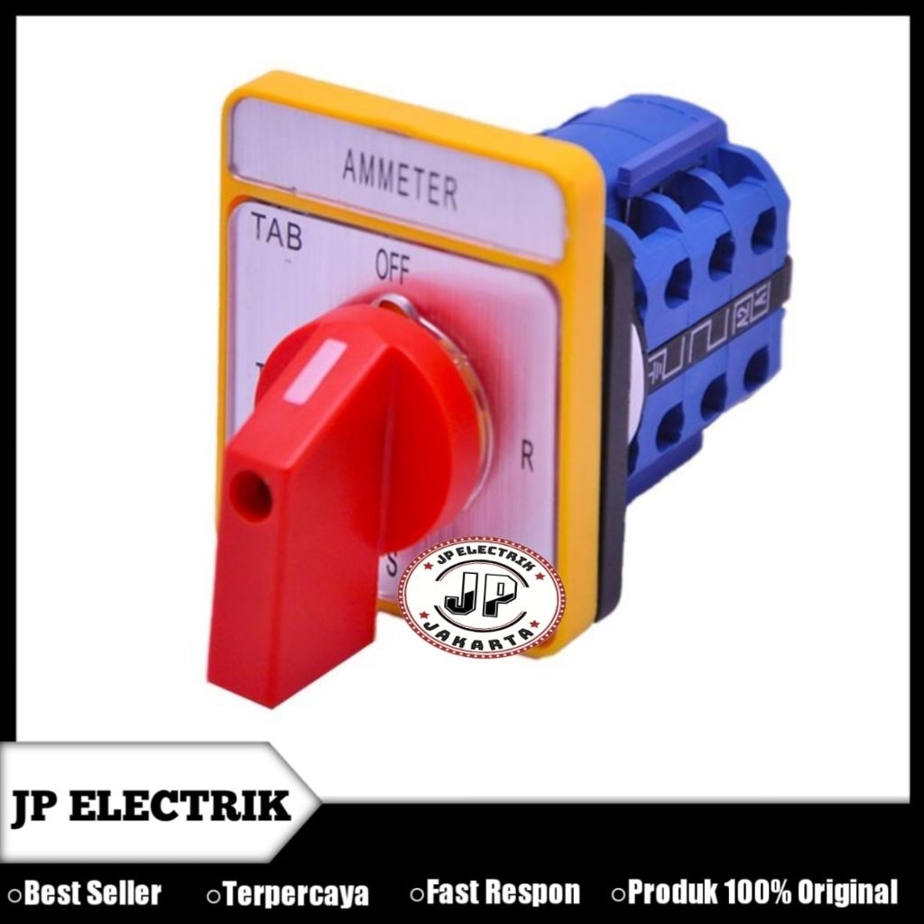 Selector Ampere 4 Posisi SA-16 Kuning Selector Switch Amperemeter