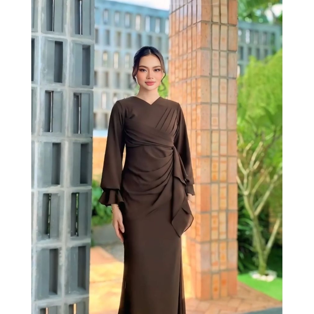 VIRAL GAMIS MALAYSIA TERBARU GAMIS KONDANGAN KEKINIAN CLA DRES PAKAIAN PESTA MEWAH cERUTY BABYDOLL