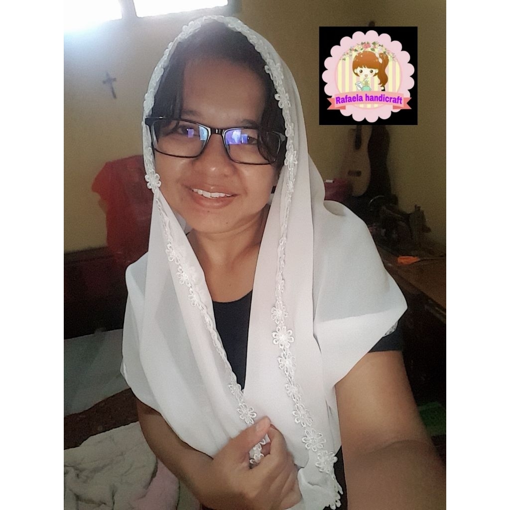 Mantilla sarung panjang/Mantilla chiffon/Kerudung misa/Kerudung instan