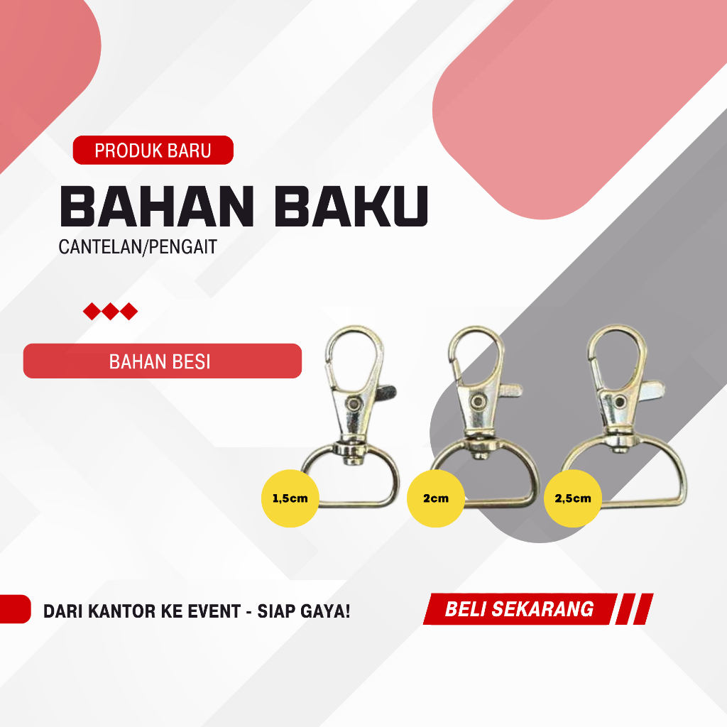 

Pengait Besi Gantungan Lanyard | Cantelan Lanyard