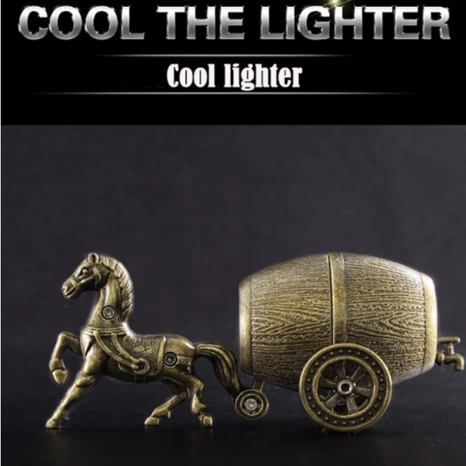 Vintage Retro Metal Flint Lighter
