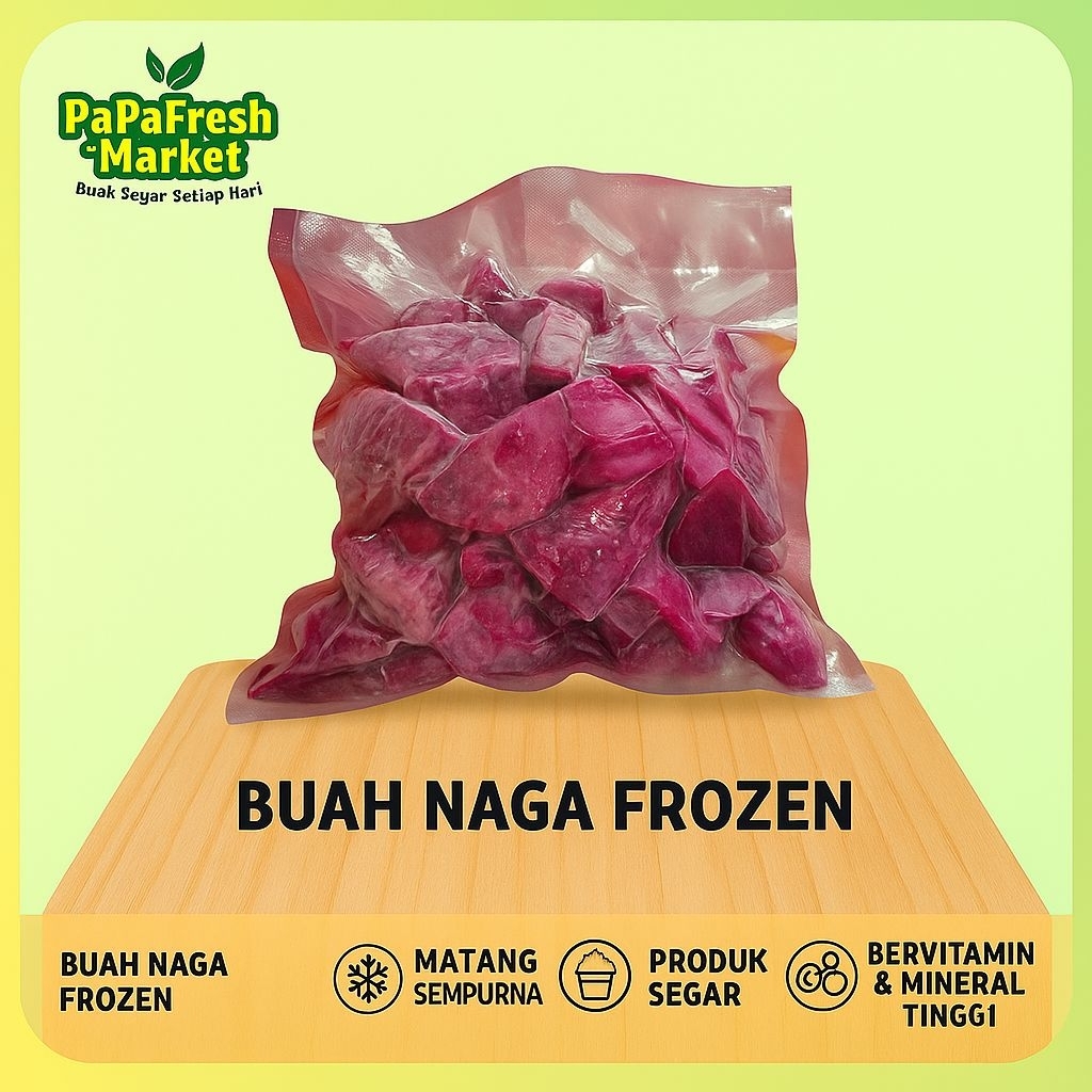 

BUAH NAGA FROZEN BEKU SIAP PAKAI 500 GR