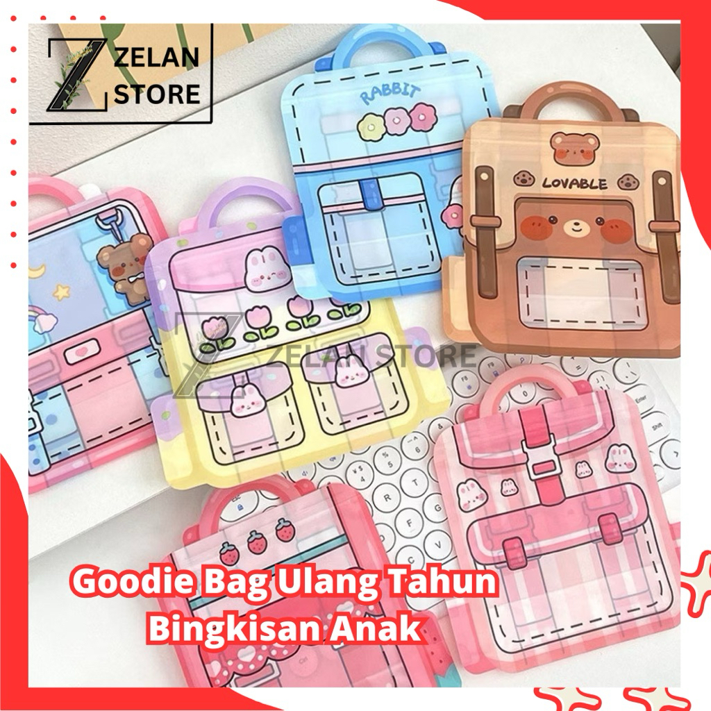 

Goodie Bag Plastik Standing Mini Pouch 2D Ulang Tahun Anak Bingkisan Makanan Tas Hampers Snack