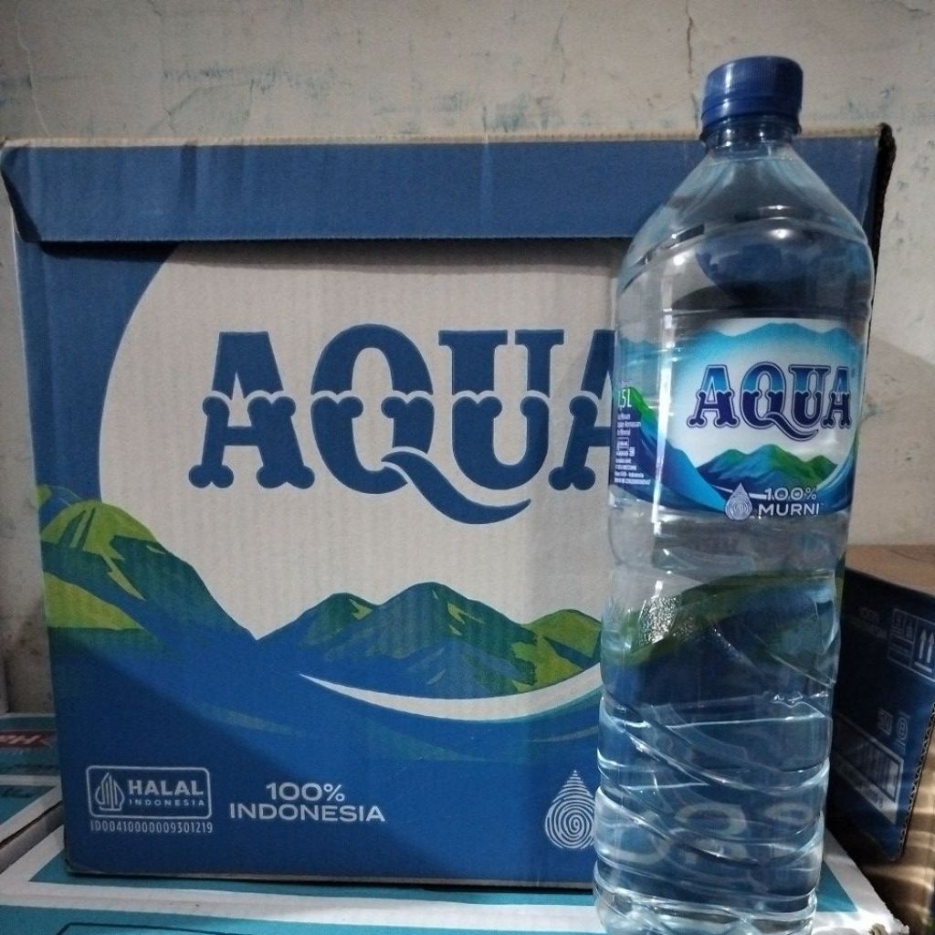 

AQUA BOTOL 1,5 LITER ISI 12 BOTOL/DUS