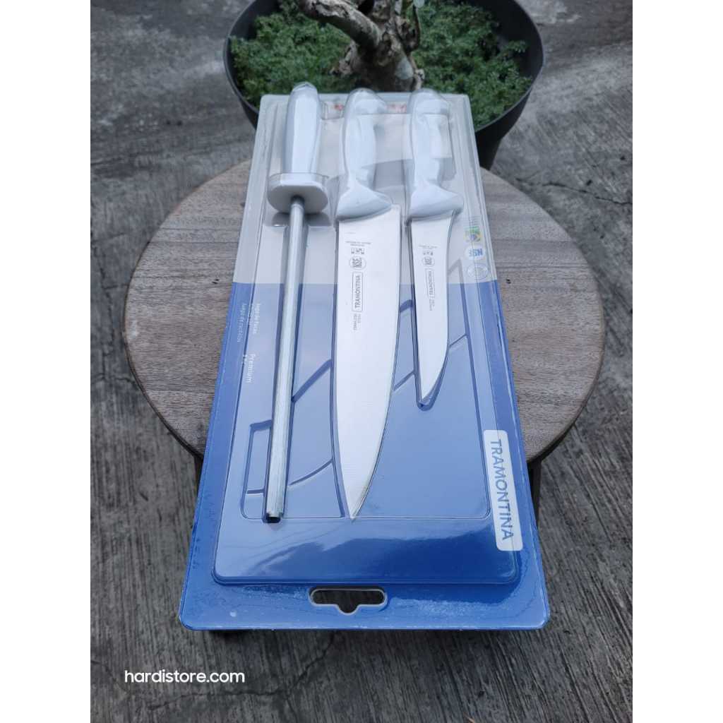 SET 3 PCS (PISAU DAGING, BONING & ASAHAN) TRAMONTINA KNIFE PREMIUM 24499/812 ORIGINAL BRAZIL